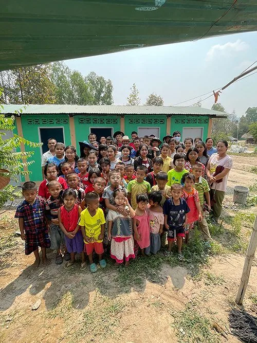 Shower rooms built at the Naung Bo Den Learning Center